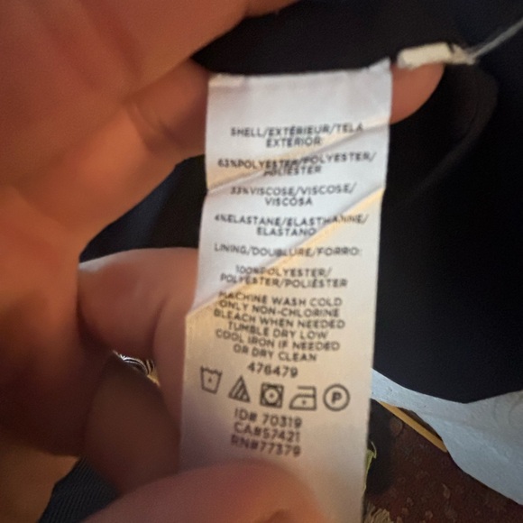 Ann Taylor Blue Sheath Dress 3/4 Sleeve Crew Neck - Picture 5 of 5